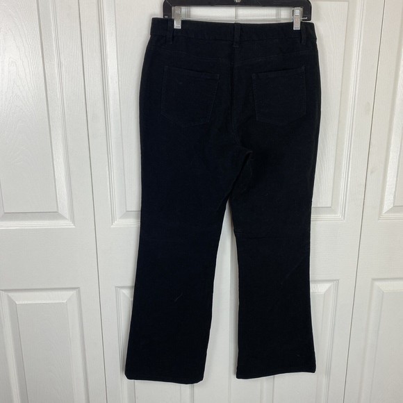 Boden Size 8 Pants Black Velvet Bootcut Mid Rise Flare Leg trousers - Picture 5 of 6